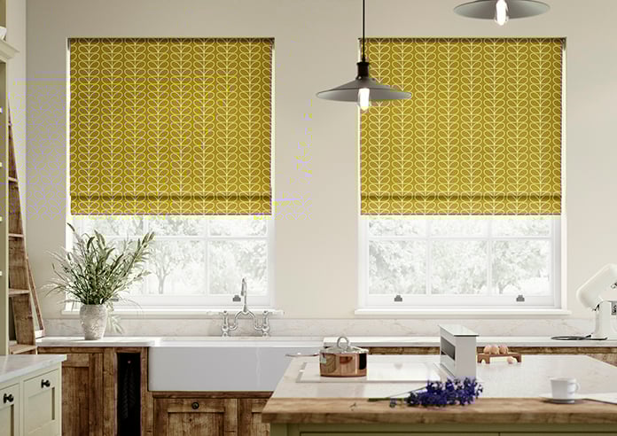 Orla Kiely Linear Stem, Seagrass - Twist&Fit Roman Blind - Image 3